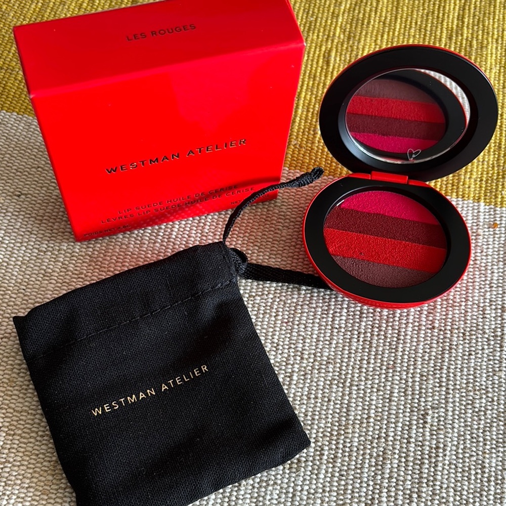 Westman Atelier Red and Pink Le Rouges Lip Suede Palette NIB